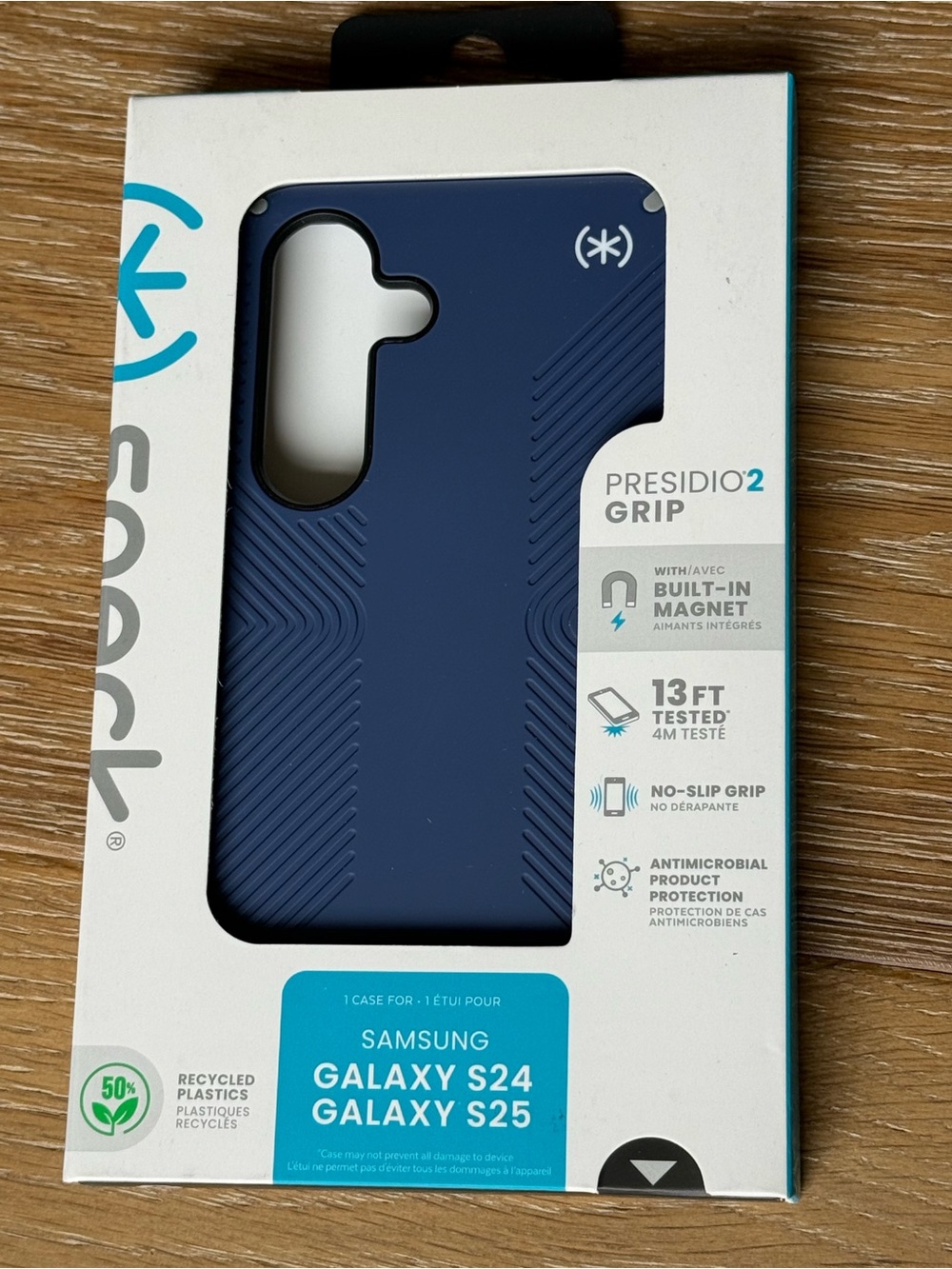 New Speck Presidio2 Grip Case for Samsung Galaxy S24 or Galaxy S25 Navy Blue